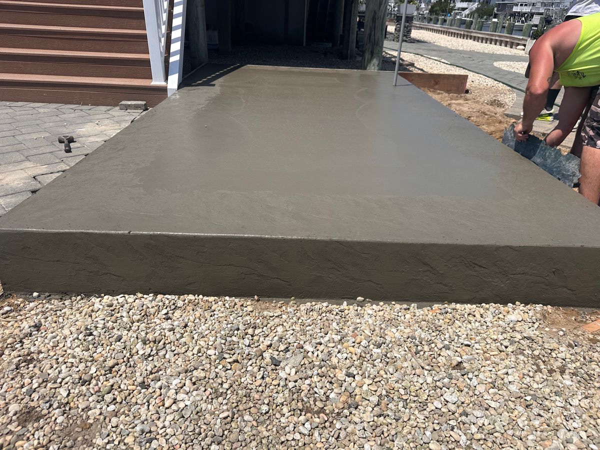 Concrete Driveway Installation for DiDaniele Masonry in Tuckerton, NJ