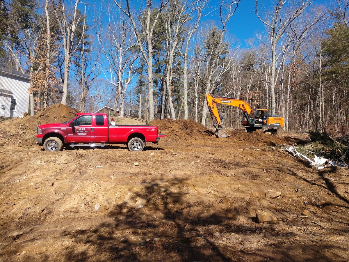 Land Clearing for MJS Excavating in Hardwick, MA