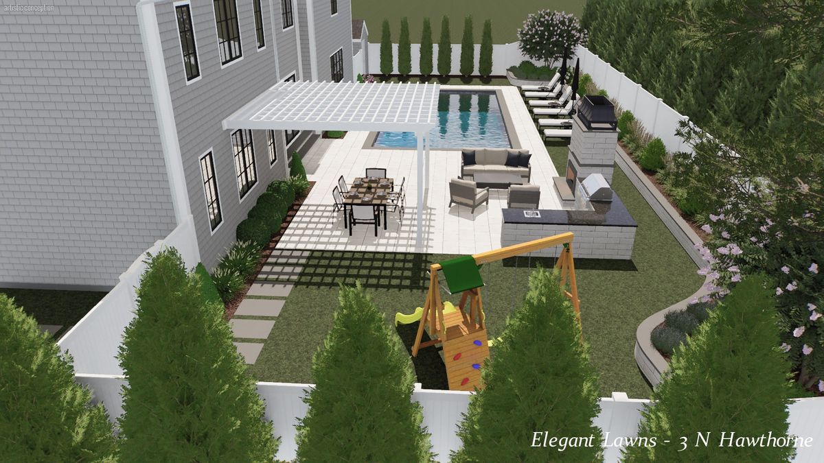 High End Residential Design & Install for Elegant Lawns & Landscaping in New York, NY