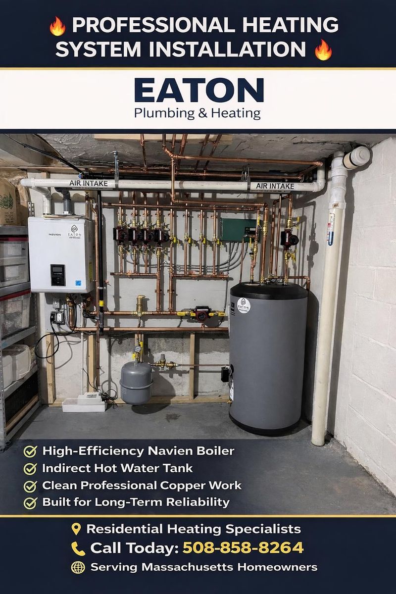 Water Heater Services for Eaton Plumbing & Heating in Wrentham, MA
