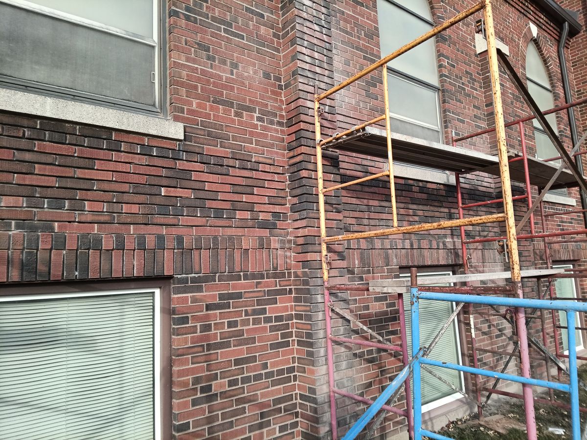 Brick Cleaning for To the Point Masonry in Spring Valley, WI