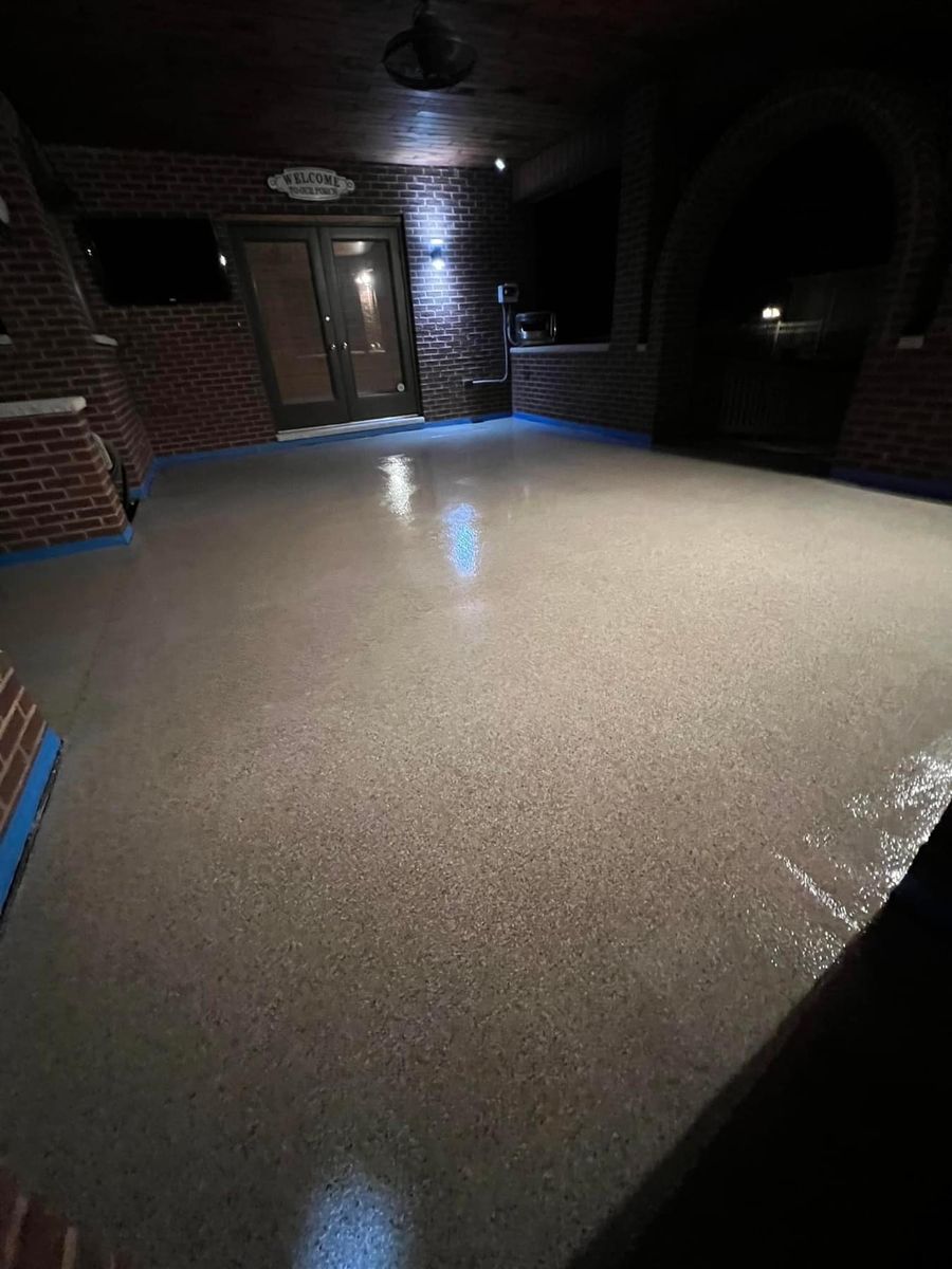 Epoxy Floor Coatings for Texas Curb N Borders in Houston, TX
