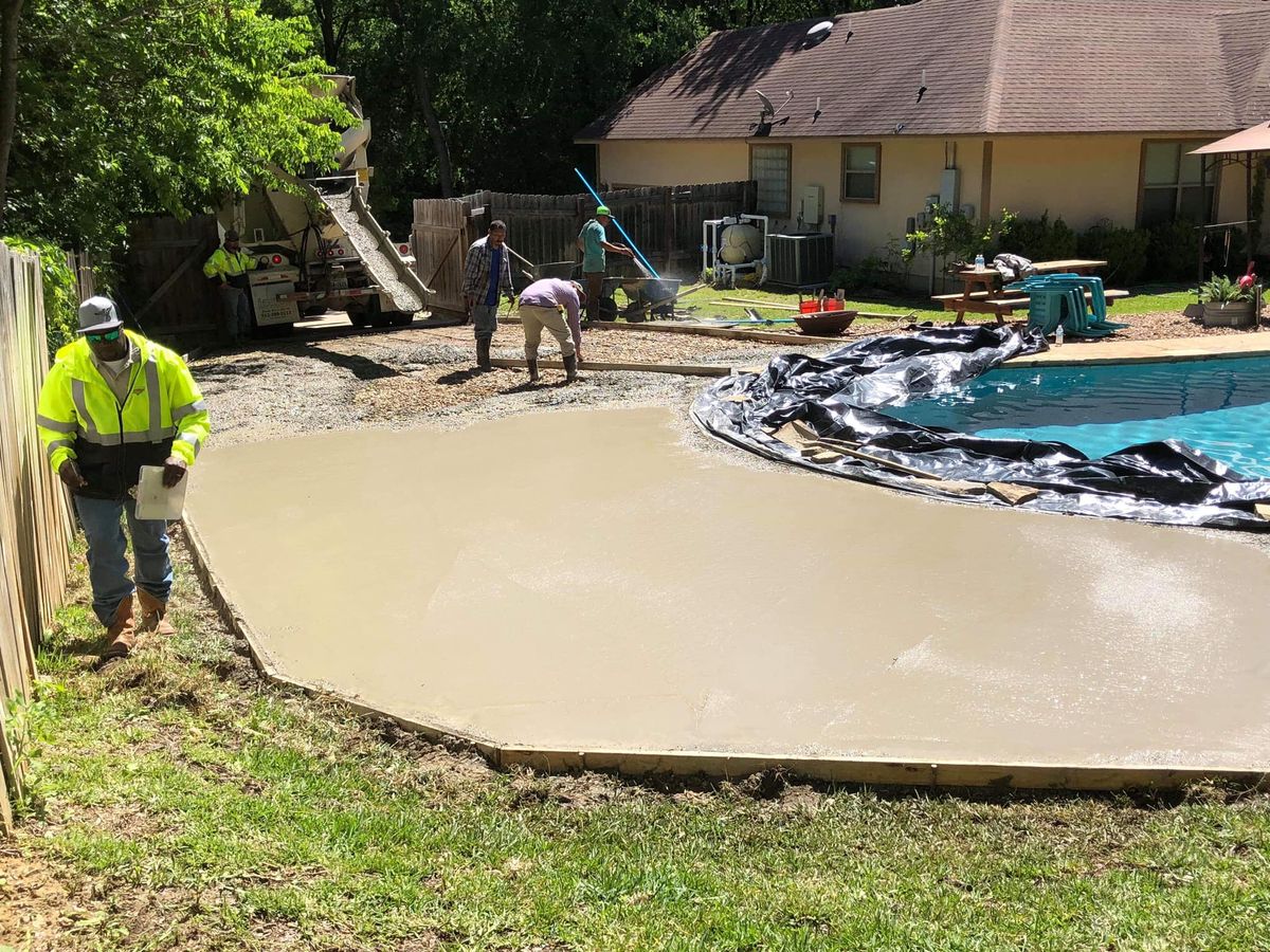 Patio Design & Installation for Central America Concrete Works in Eaglelake, TX