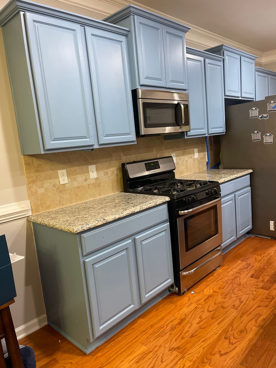 Kitchen and Cabinet Refinishing for Paintway to Heaven in Raleigh, NC