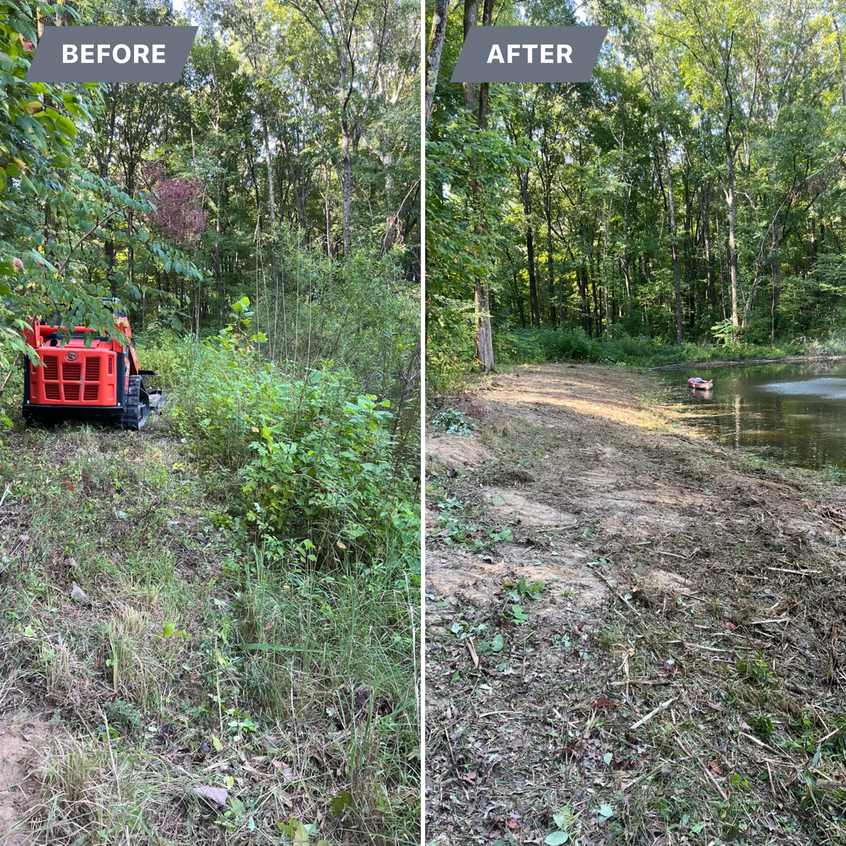 Bush Hogging for Gibby's Home and Land Services in Memphis, TN