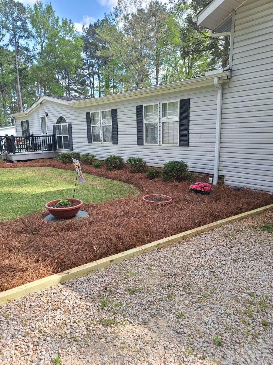 Mulch Installation for Westscape Designs in Lake Gaston, NC