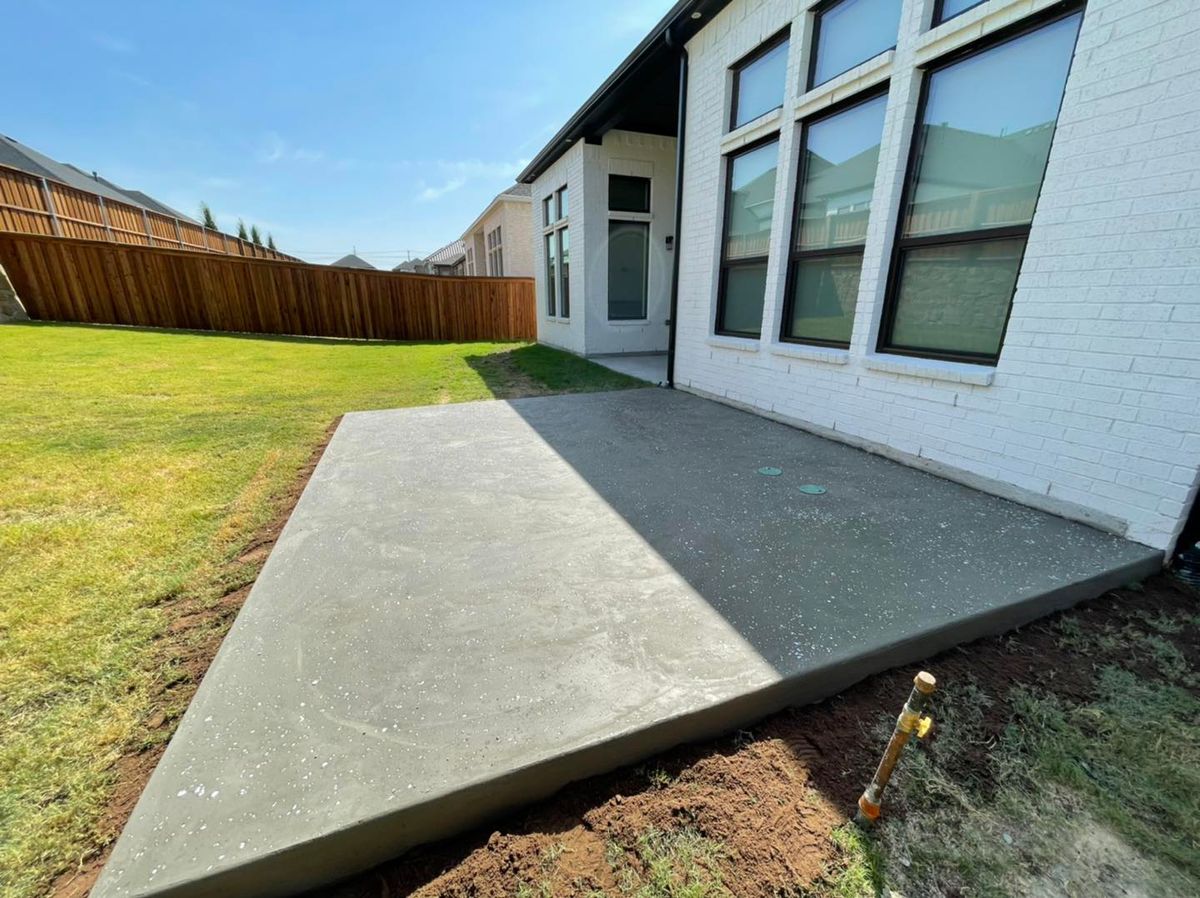 Stamped Concrete Installation for New Gen Concrete in Keller, TX