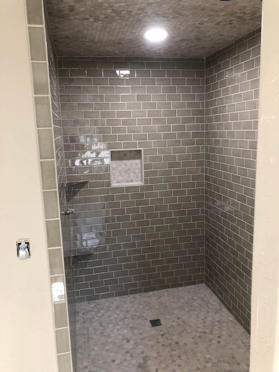 Bathroom Tiling Installation for Nick's Premium Tile in Oklahoma City, OK