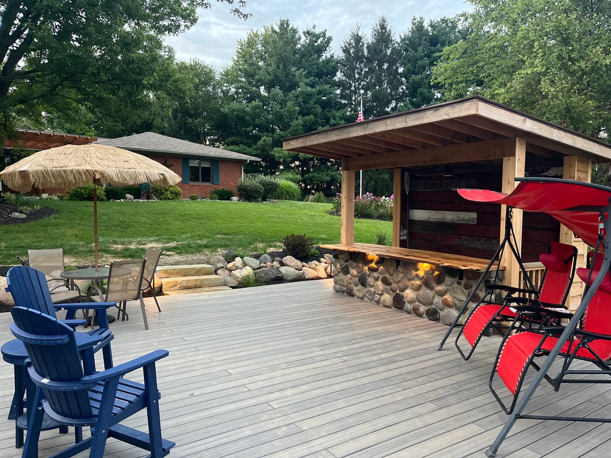 Deck Installation for Shaw Landscape and Design in Greenfield, IN