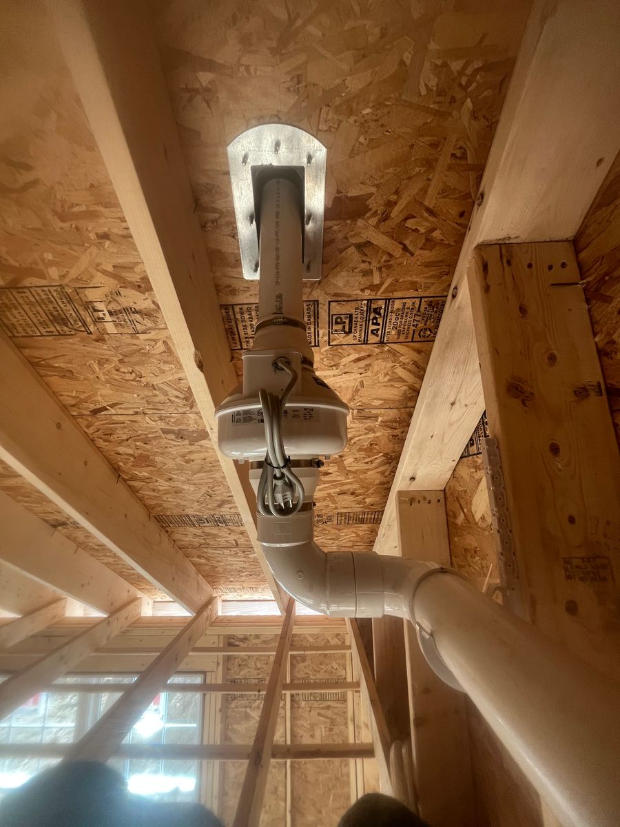 New Construction Installation for Radon Defense in Raymond, ME