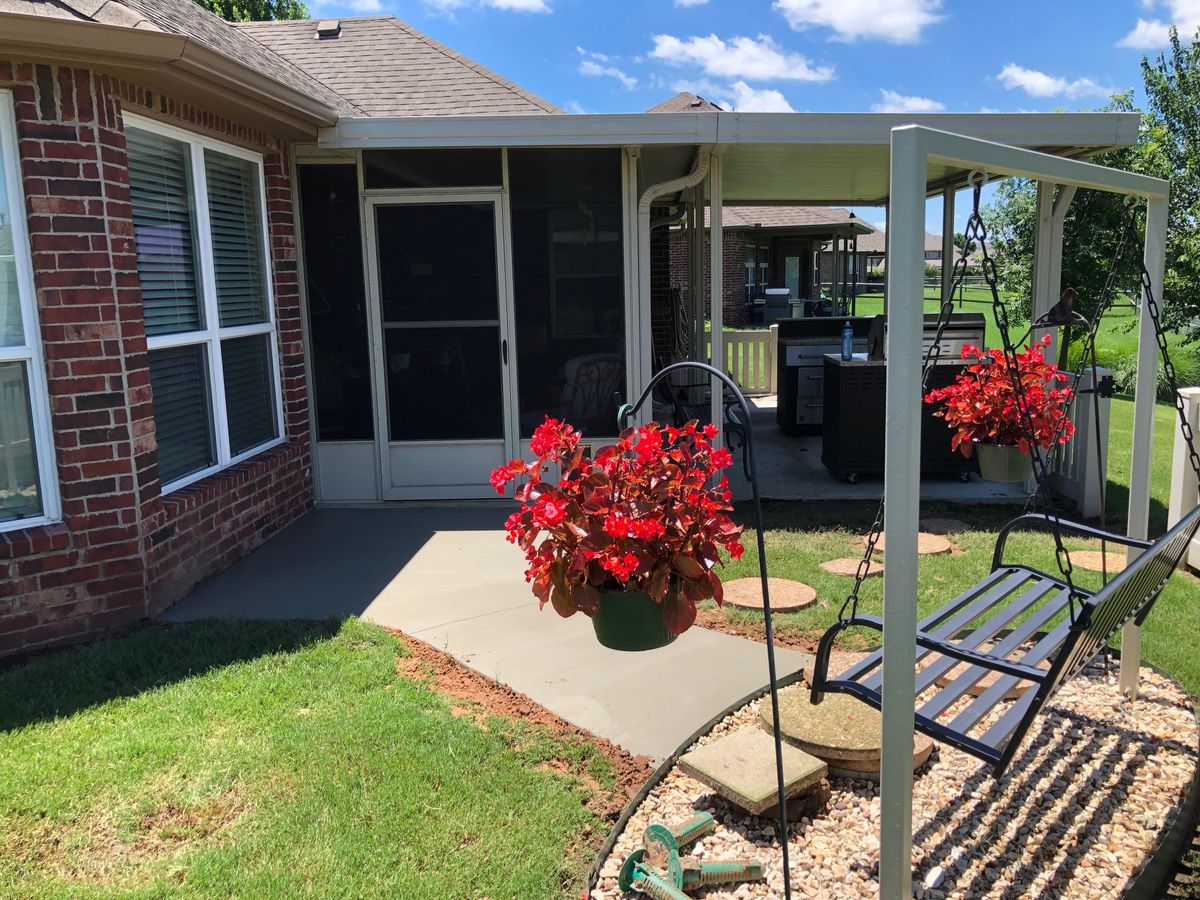 Patio Construction for Sol Co in Tulsa, OK