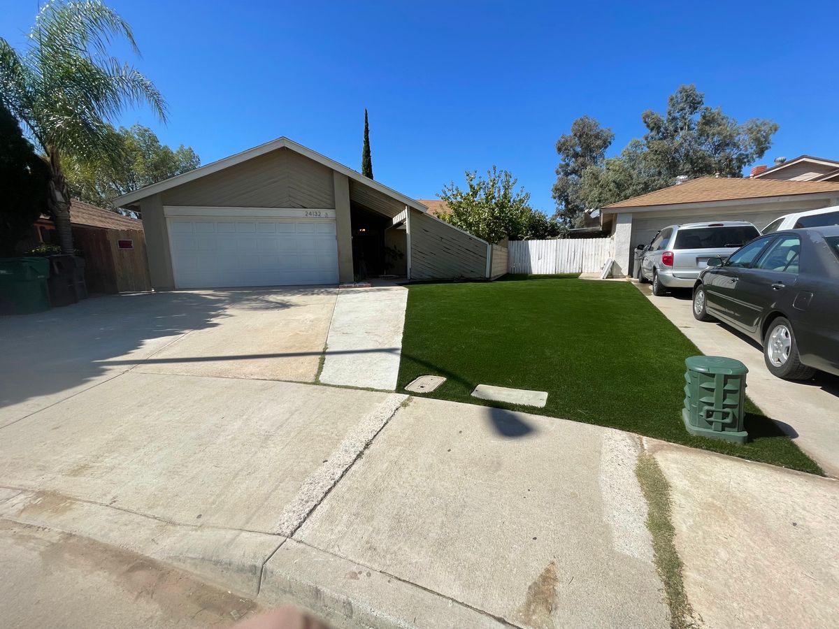 Artificial Turf Installation for Aidan Jade Landscaping in Riverside County, CA