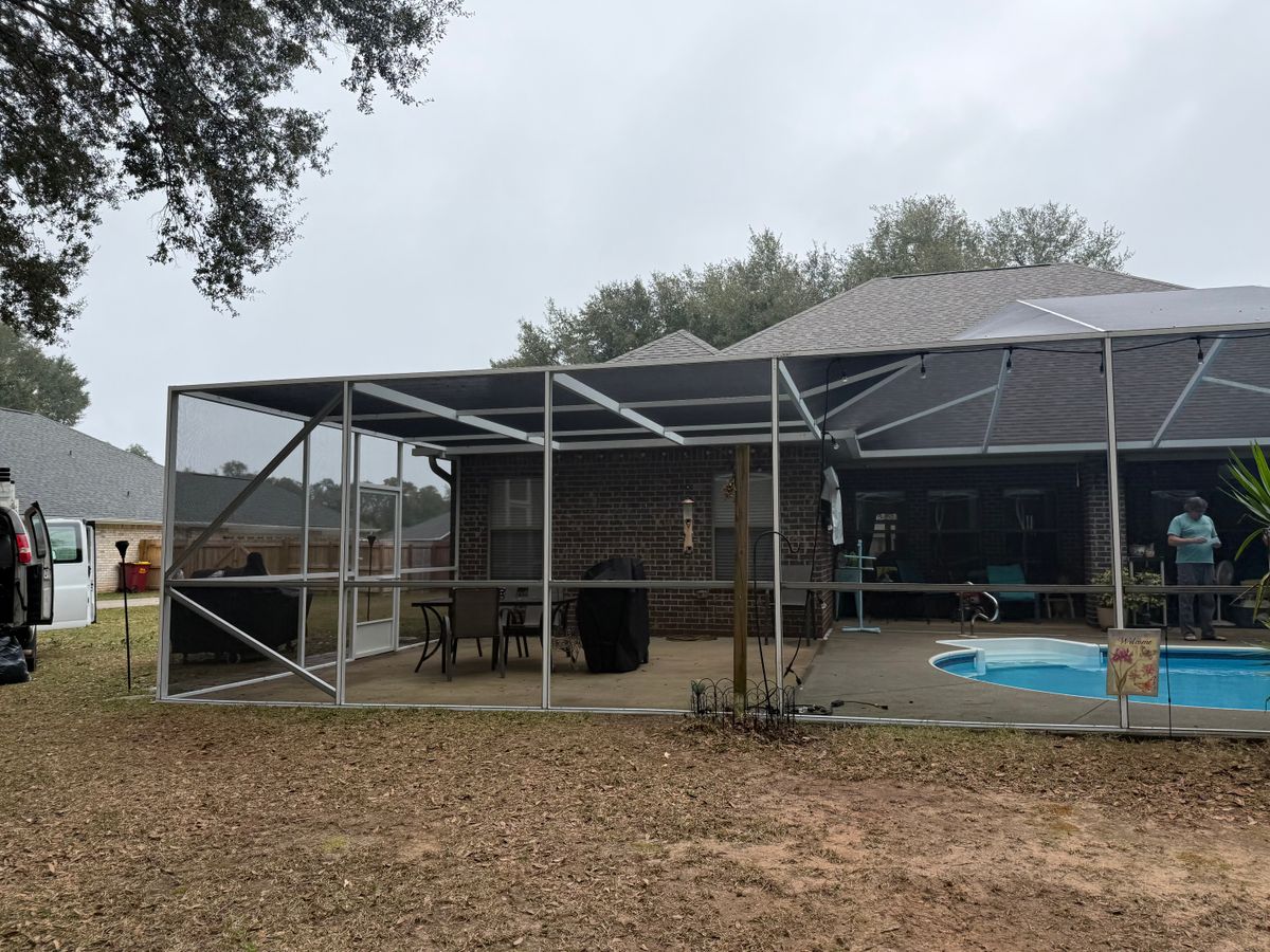 Pool Cage Repairs for Precision Exterior Enterprises in Pensacola, FL