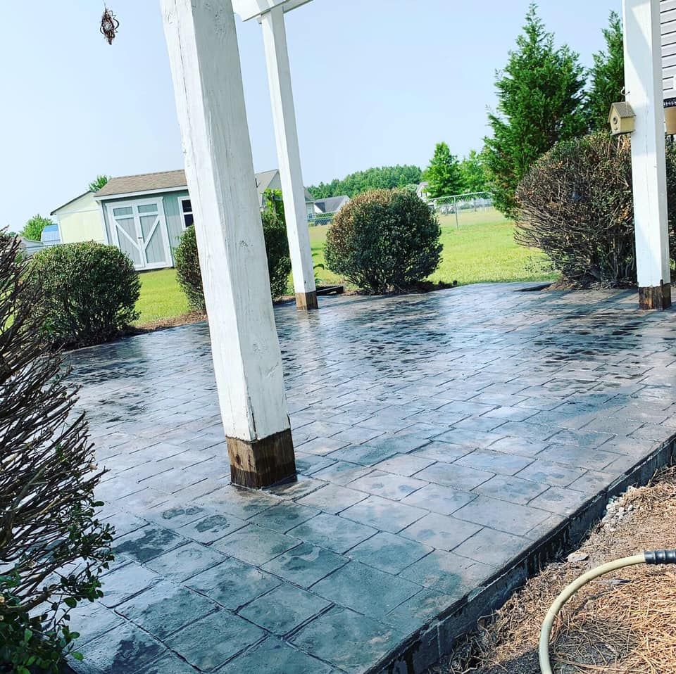 Patio Design & Installation for Concrete Cowboyz in Greenville, NC