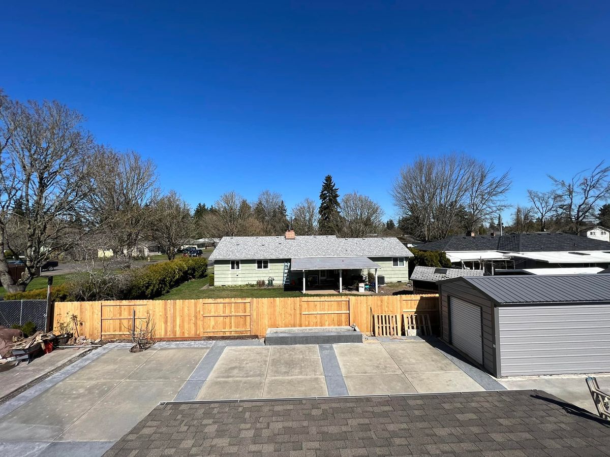 Fencing for C&A Concrete Construction in Salem, OR