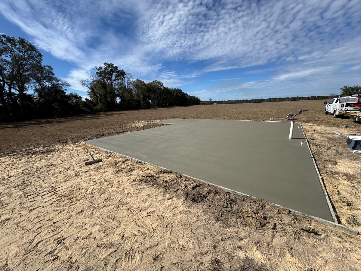 Concrete for Cameron Enterprises in Live Oak, FL