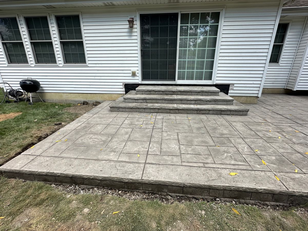 Patio Design & Installation for Fuentes Concrete Construction in Hammond, IN