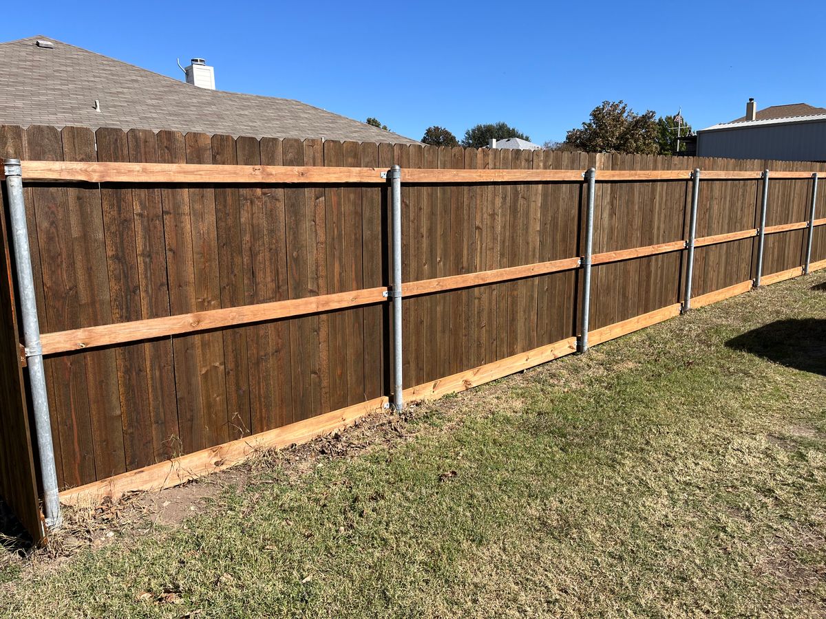 Fence Installation for JSL Woodworks and Contracting in Midlothian, TX