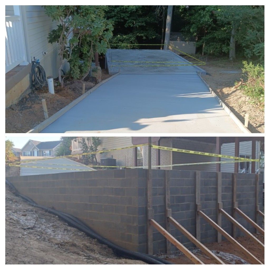Concrete Driveway Installation for OBH Concrete LLC in Lusby, MD