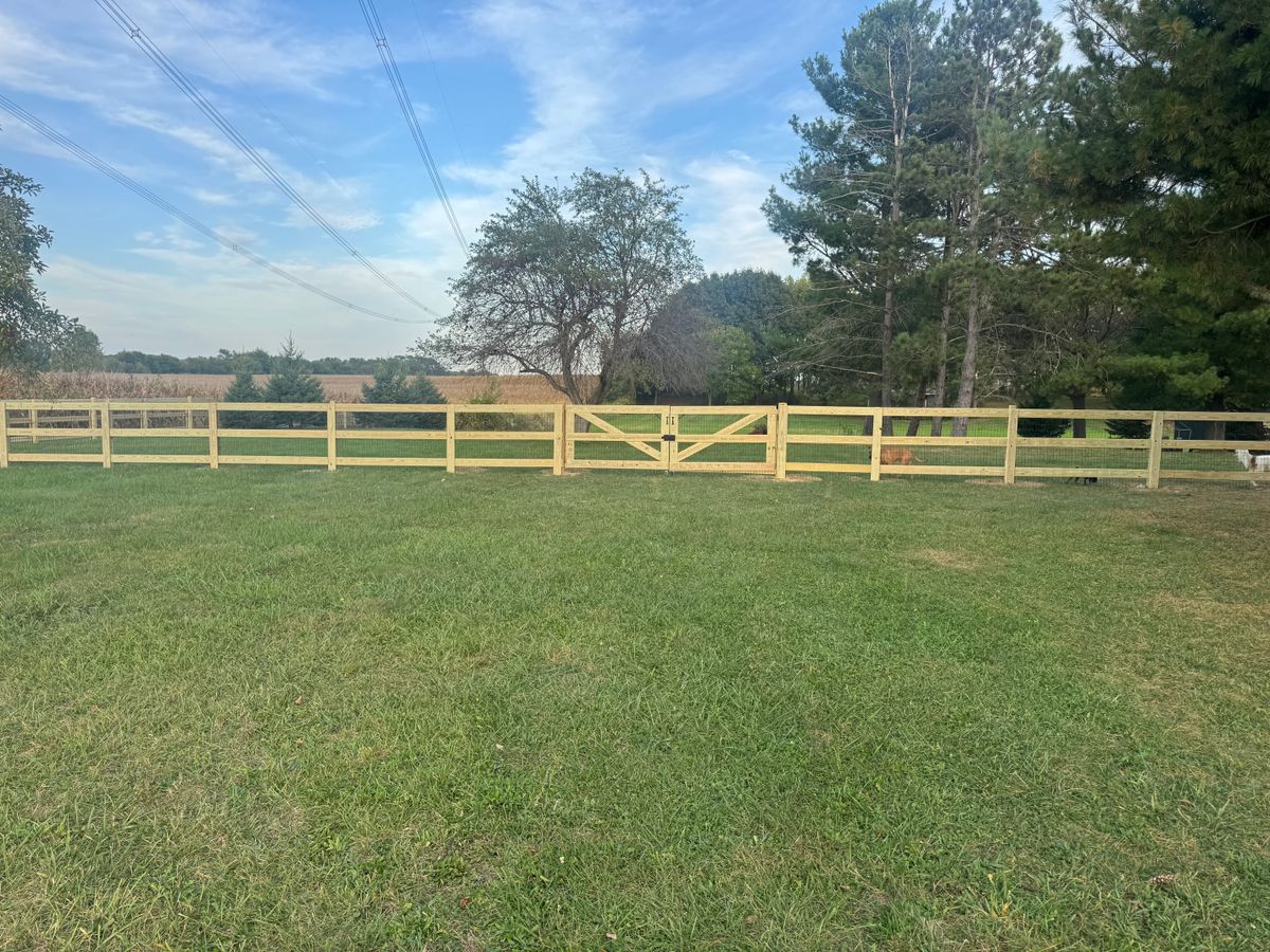Fence Installation & Repairs for Risner Construction in De Motte, IN