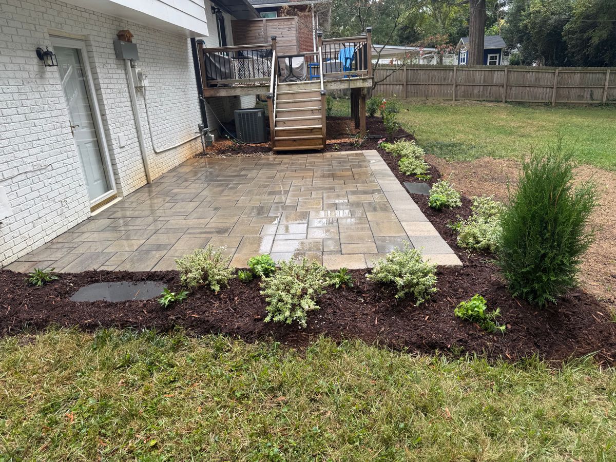 Landscape Installation for Upcycled Landscape and Design in Charlotte, NC