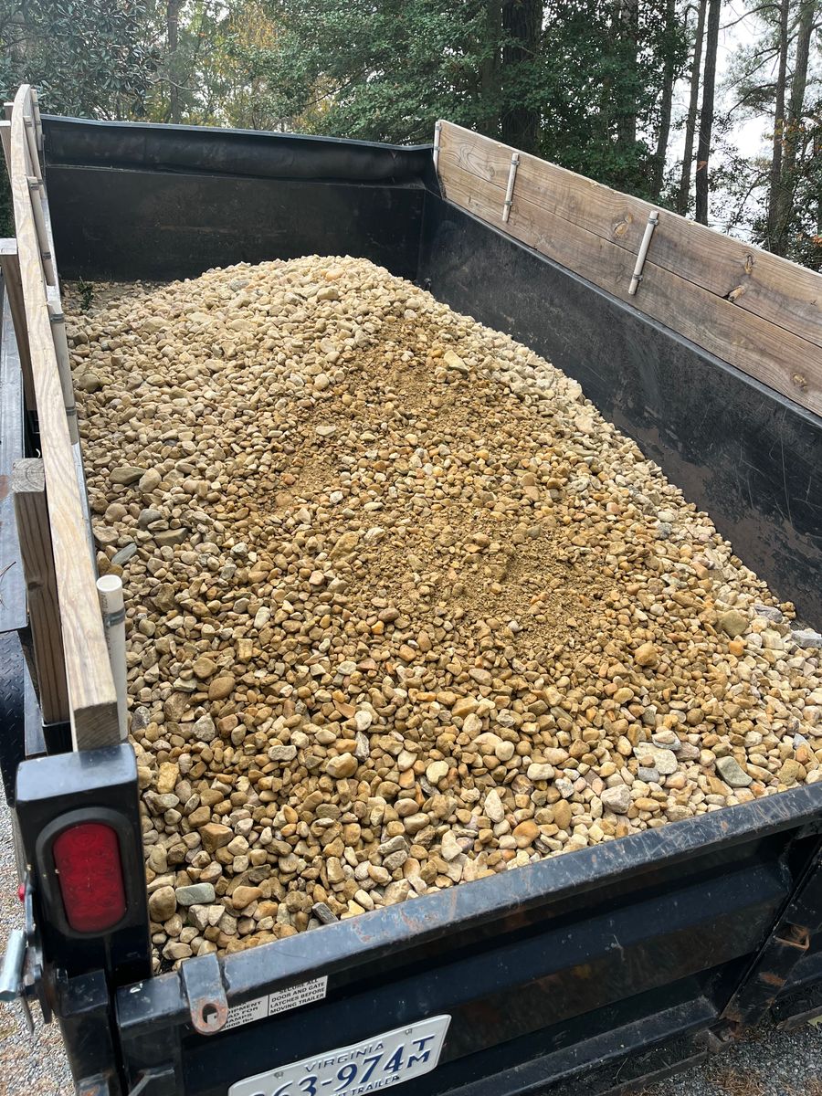Gravel Delivery and Installation for Atlas Home Services in Mechanicsville, VA