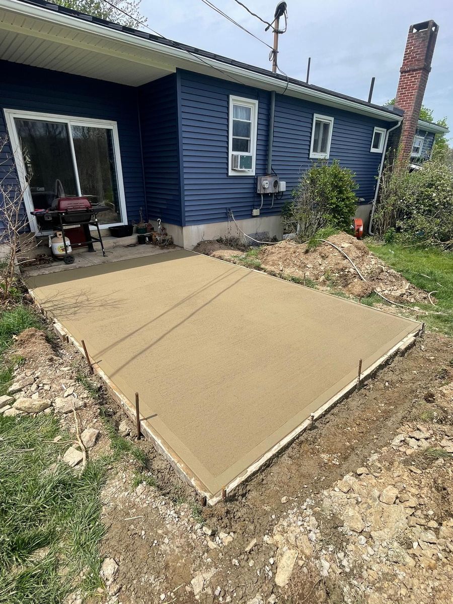 Concrete Slab Construction for Tri County Enterprises in Benton, PA