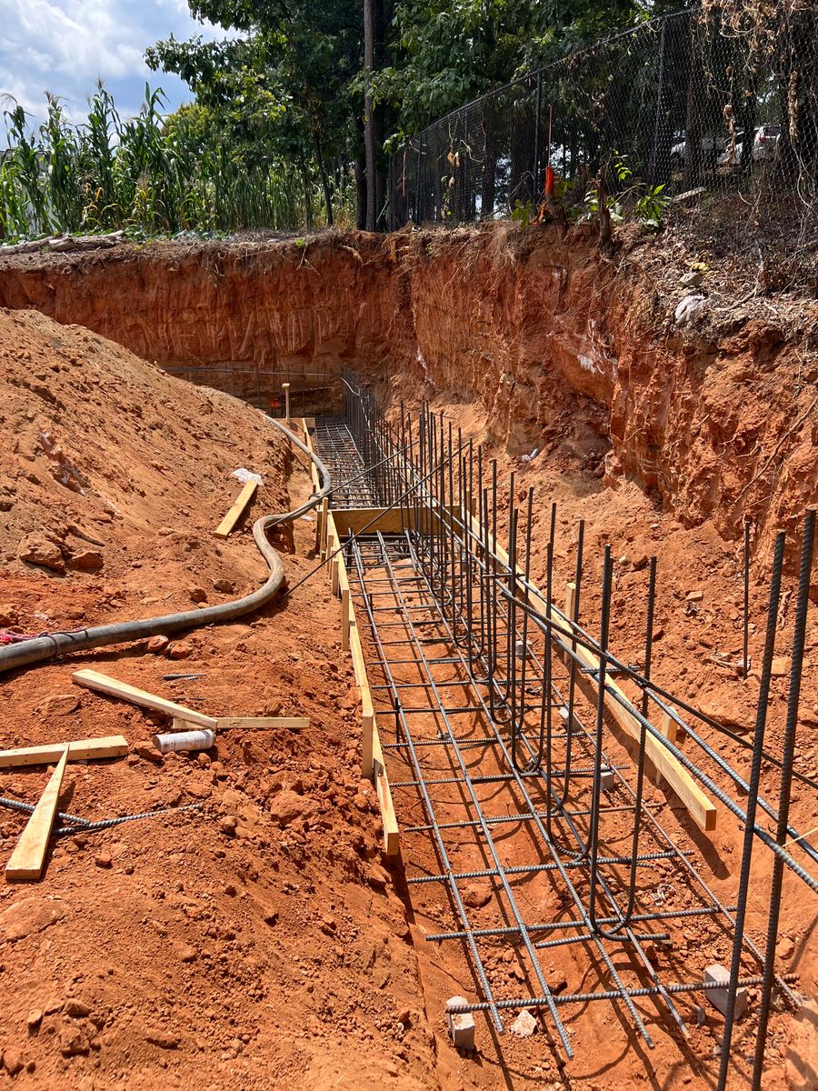 Foundation of concrete walls for Creative Remodeling & Plus in Lilburn, GA
