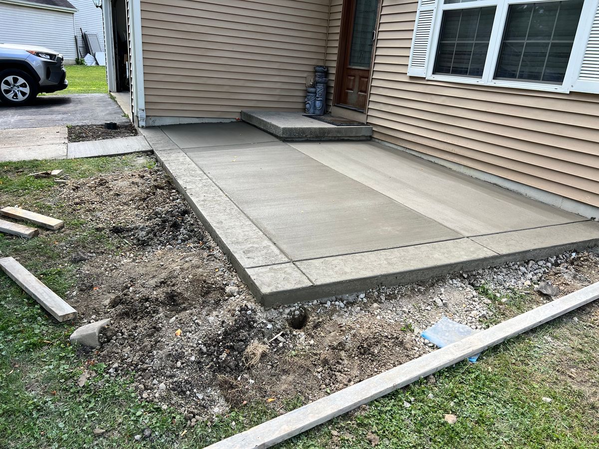 Concrete Slab Construction for Davies Concrete and Construction in Columbus, OH