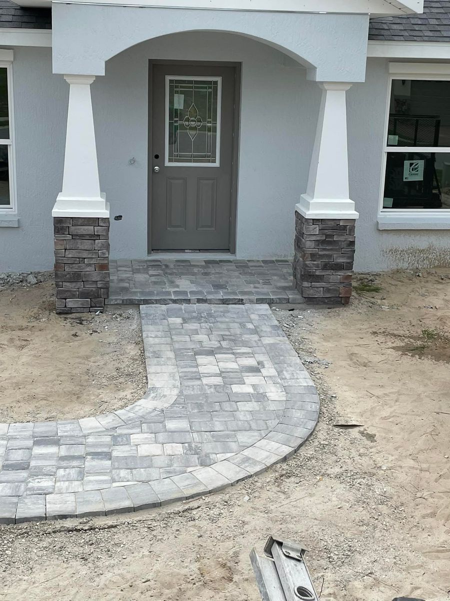 Stamped Concrete Installation for True Additions in Lake Panasoffkee,  FL