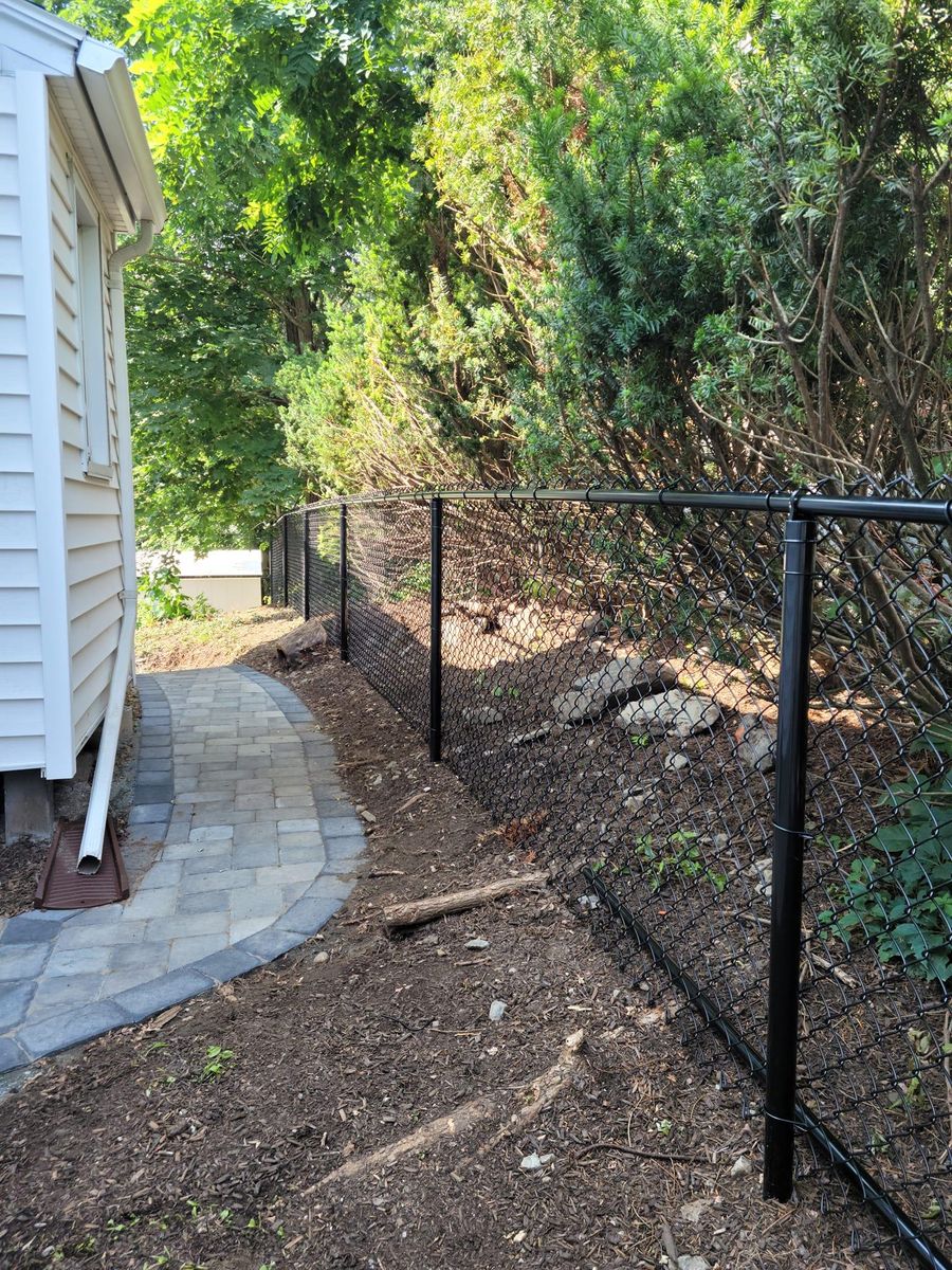 Chain-Link Fencing Installation for Azorean Fence in Peabody, MA