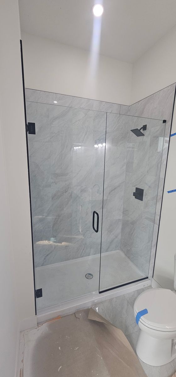 Custom Glass Installation for Topline Glassworks in Overland Park, KS