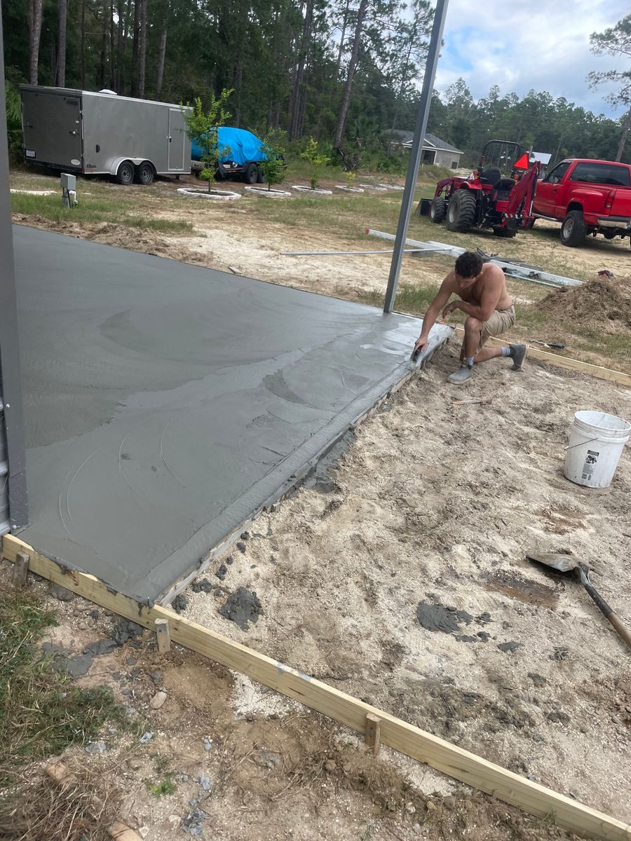 Stamped Concrete for American Concrete Creations in Crystal River, FL