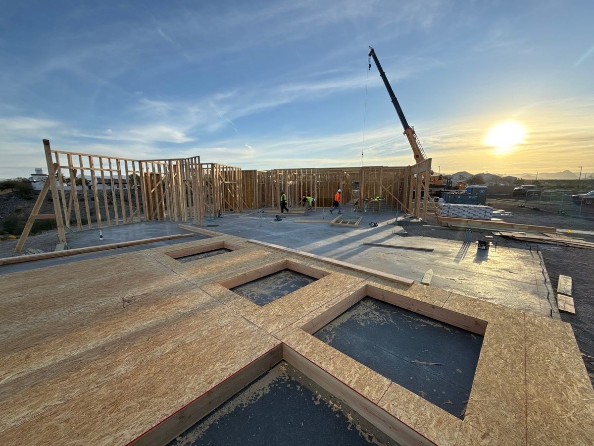 Framing for Ant Farm Construction in Kingman, AZ