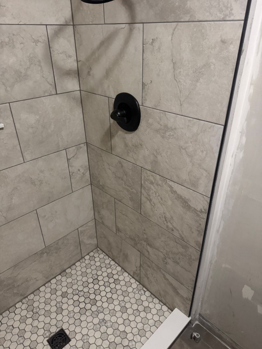 Shower Tiling for A-Otay Constructs in Lawrence County, TN