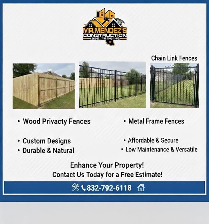 Fencing for Mr. Mendez's Construction in Houston, TX