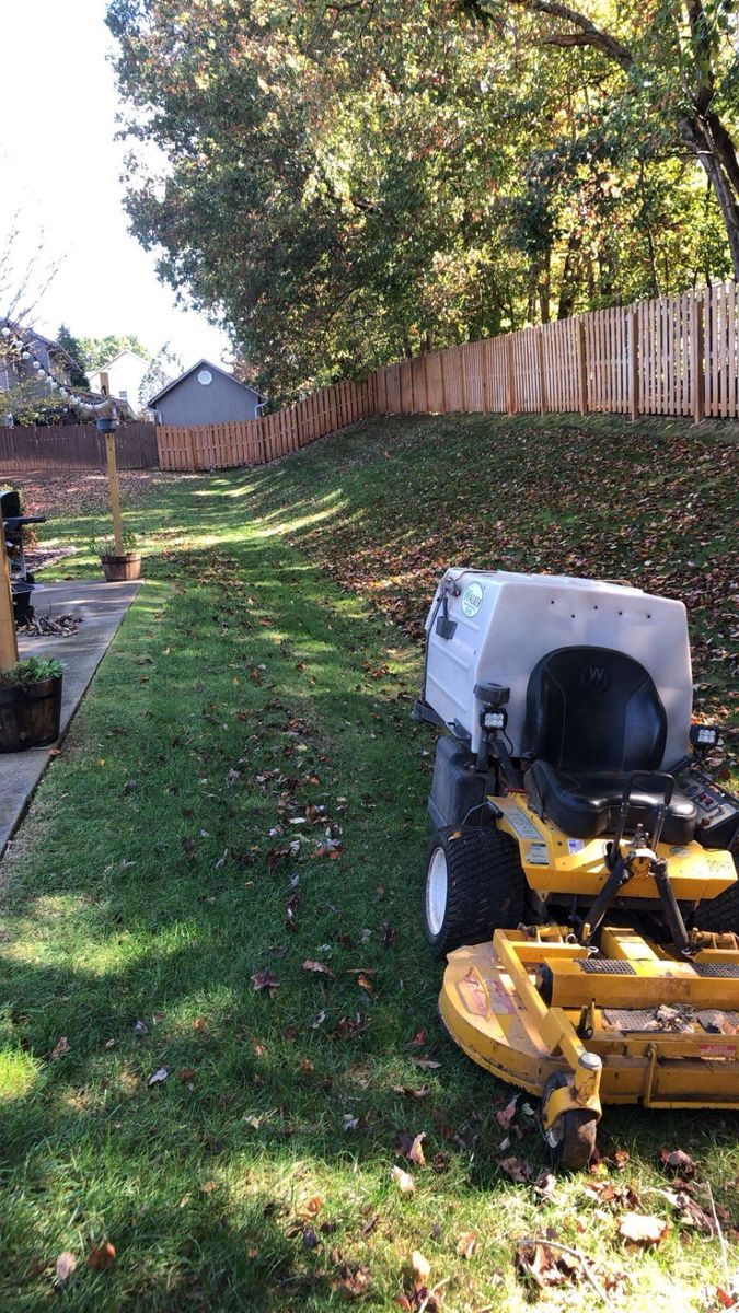 Mowing for Queen’s Landscaping in Kernersville, NC