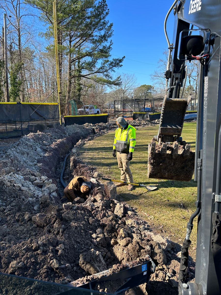 Field Drainage for Fowler's Turf & Grading in Virginia, Virginia