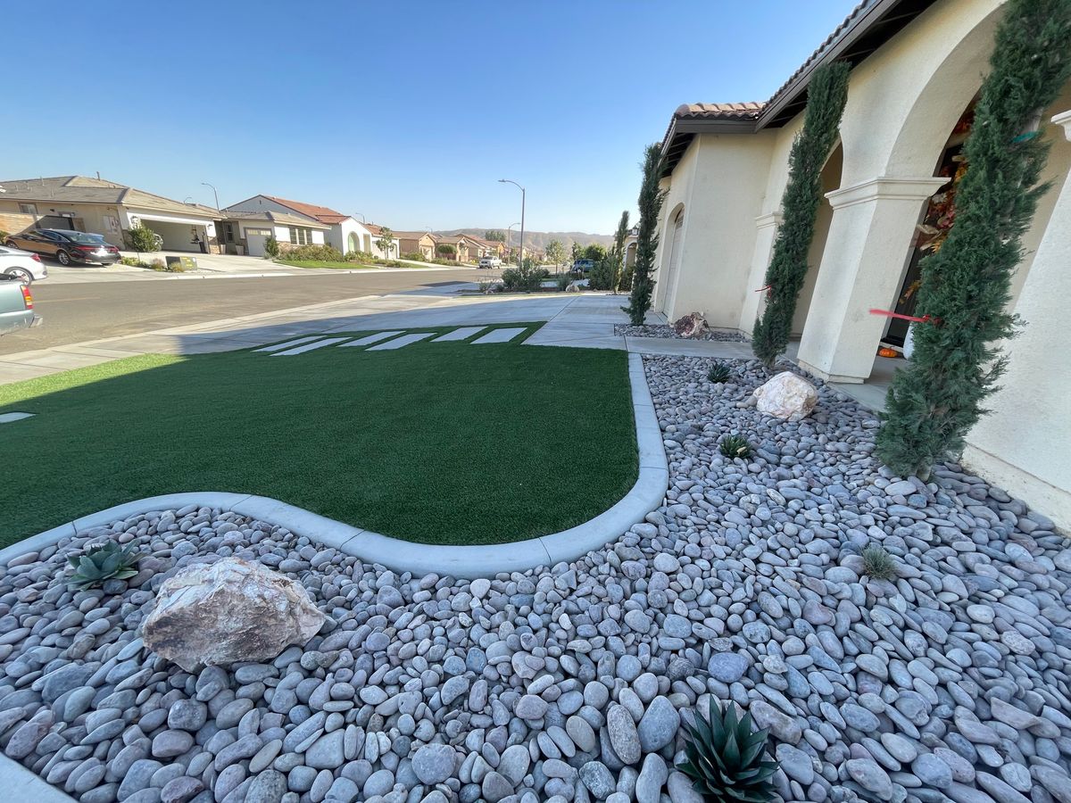Artificial Turf Installation for Aidan Jade Landscaping in Riverside County, CA