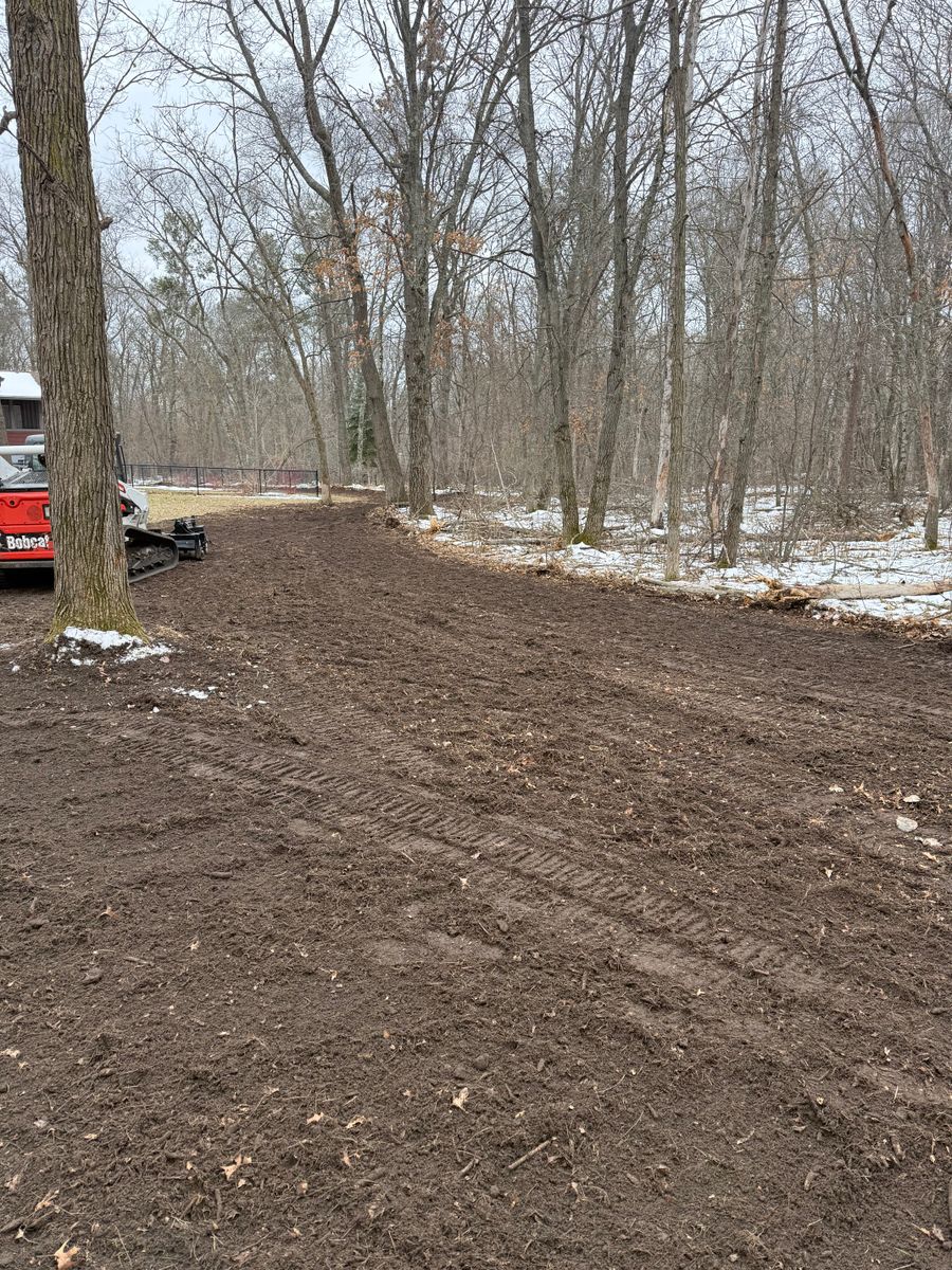 Site Leveling and Grading for Northern Summit Landworks in Little Falls, MN