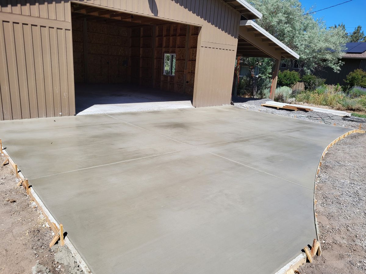 Concrete Slab Construction for TJR Concrete and Construction in Bend, OR