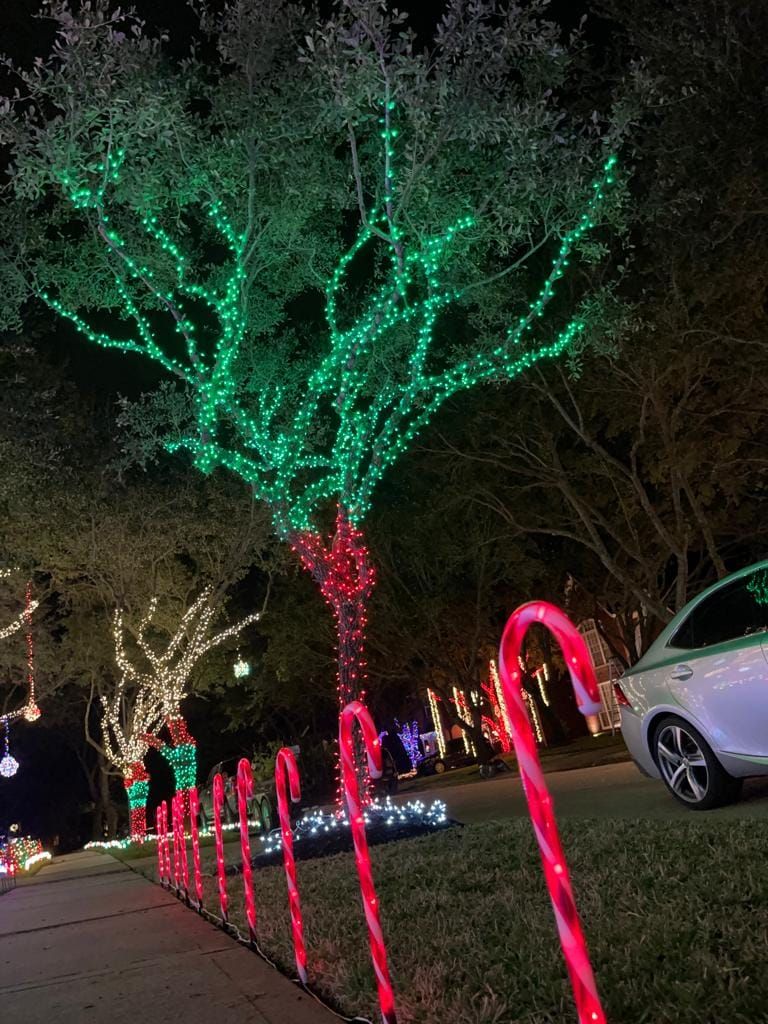 Cristmas Light Installation for Right Choice Landscaping LLC in Houston, TX