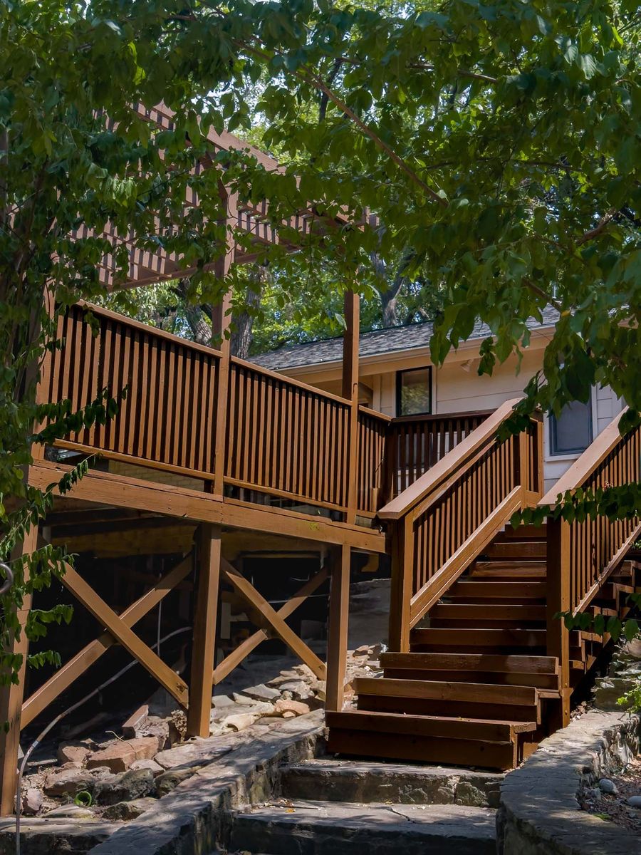 Wood Decks for Walker Custom Exteriors in Dallas, TX