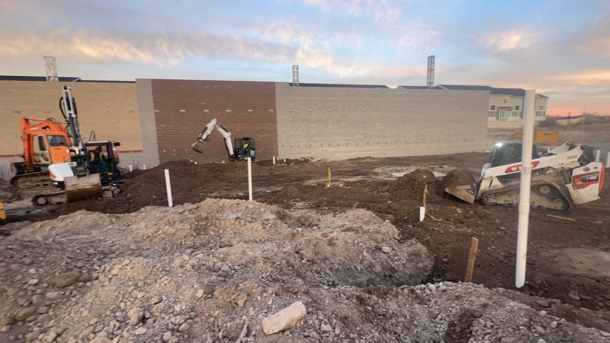 Site Preparation for Double C Plumbing & Excavation in Tremonton, UT