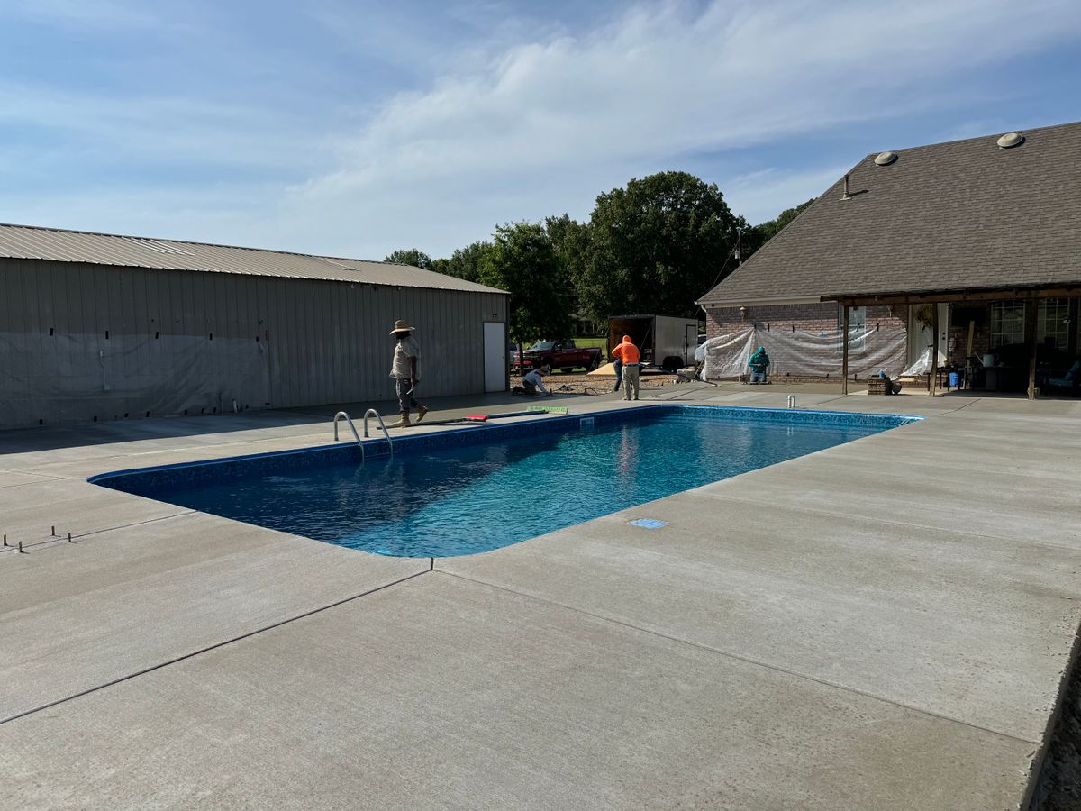 Patio Design & Installation for Ramsey Concrete Construction in Covington, TN