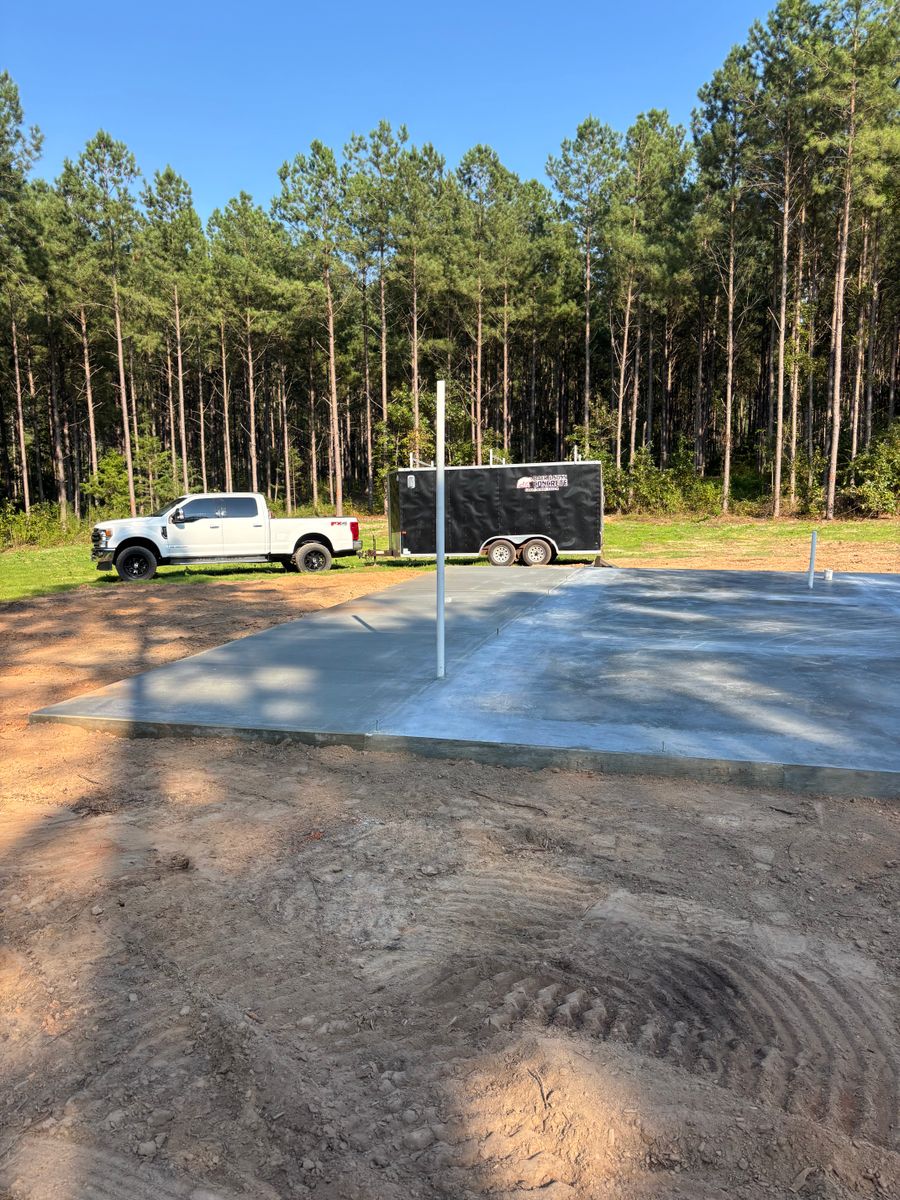 Excavation for Baer & Sons Concrete in Greenwood County, SC