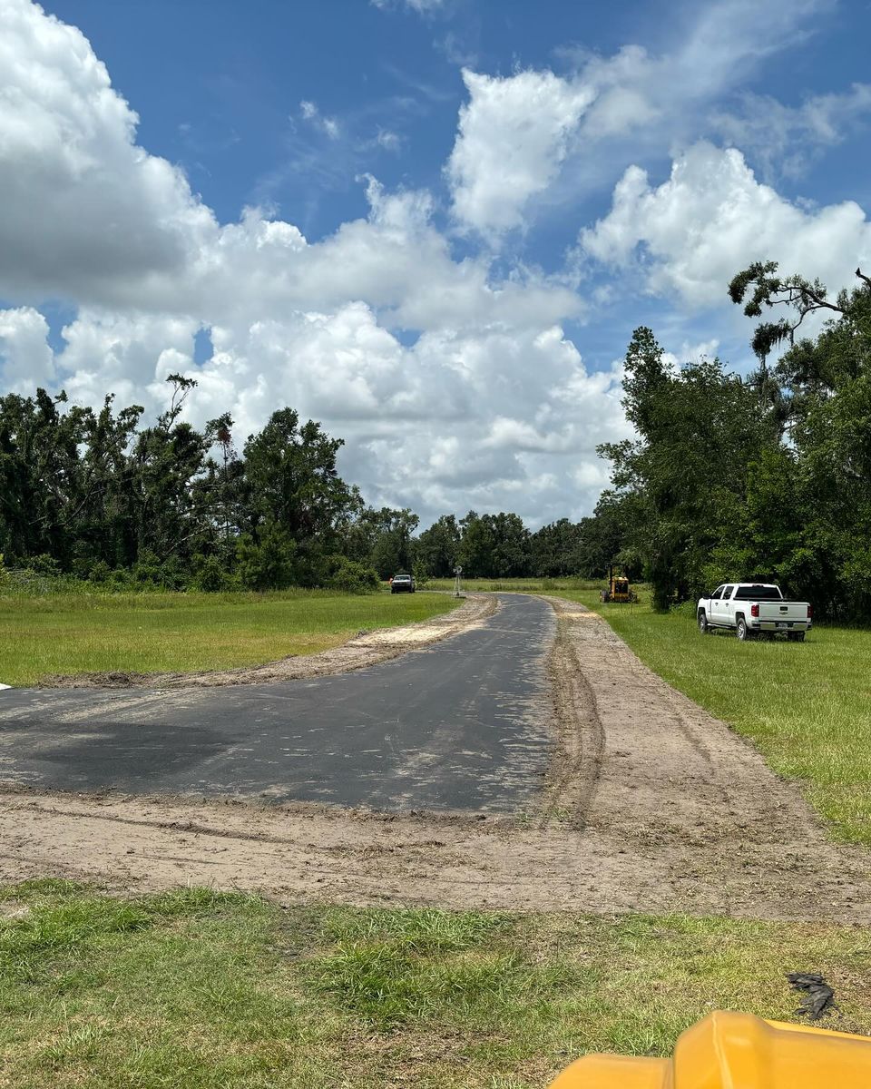 Asphalt Driveway Installation for Lamar Construction in North Central, FL