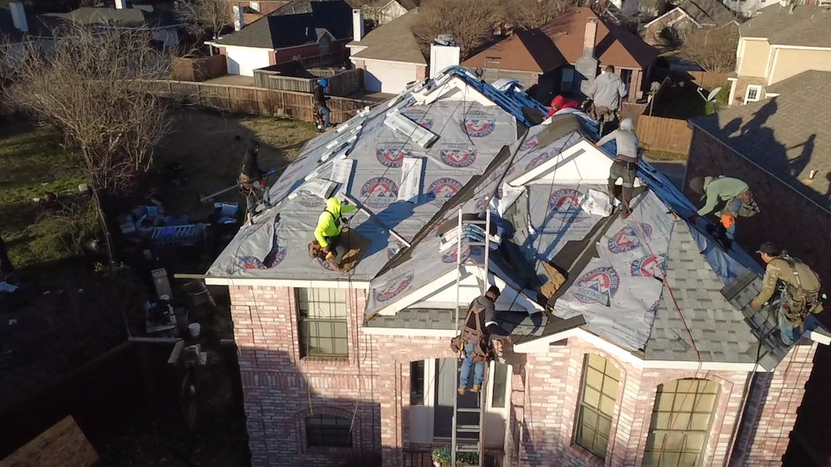 Roofing Installation for Major League Roofing in Frisco, TX