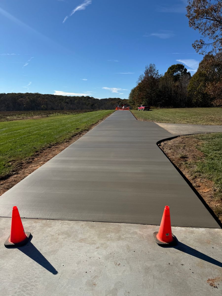 Concrete Finishing for Mitchell’s Concrete Coatings in Taylorsville, NC