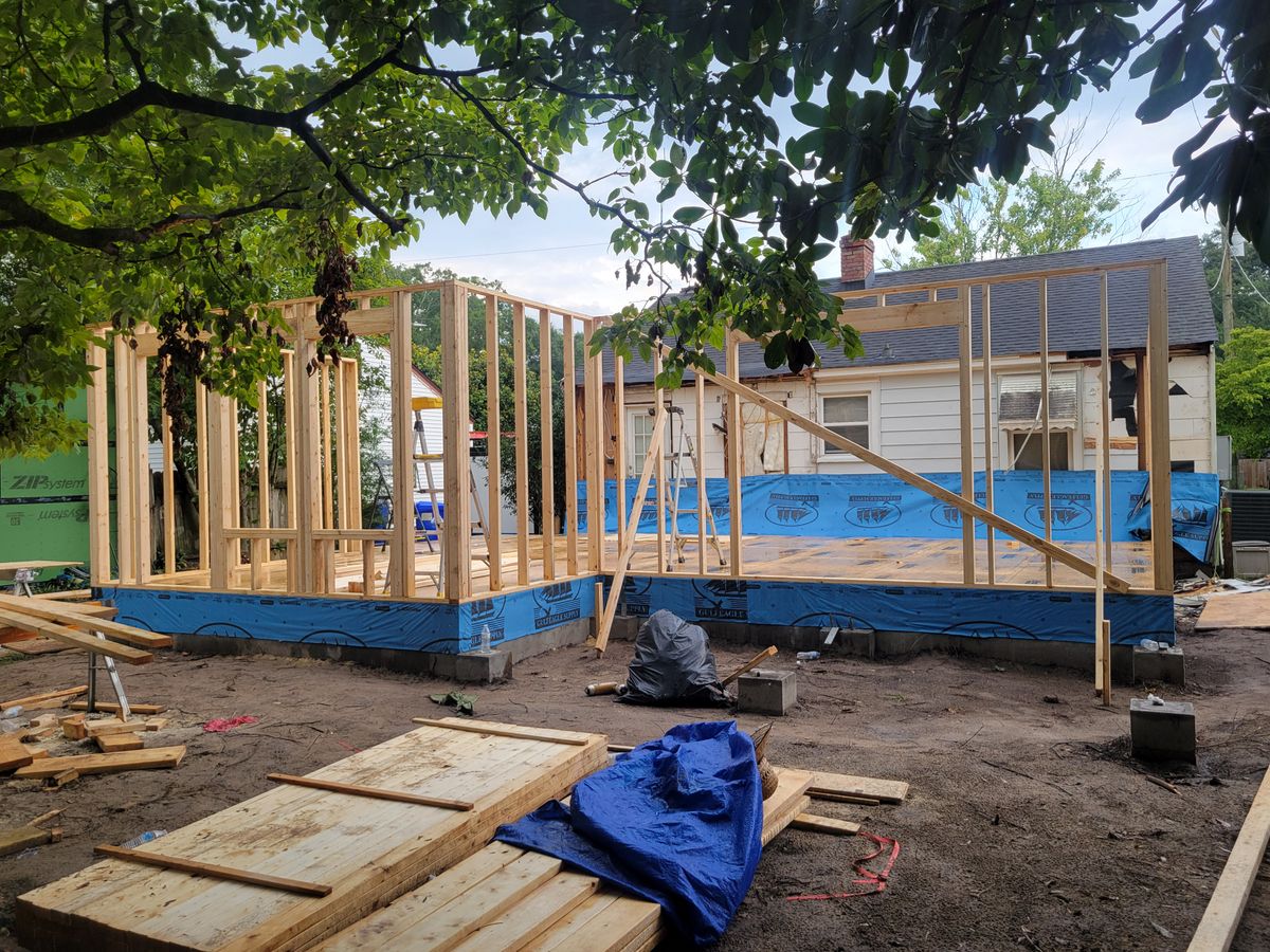 Framing for GVL Renovations in Greenville, SC